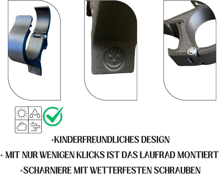 Laufrad & Kinder Fahrrad Halterung für Thule Chariot ab 2017 Sport Cross Cab Lite 2, Kinderwagen, Ha