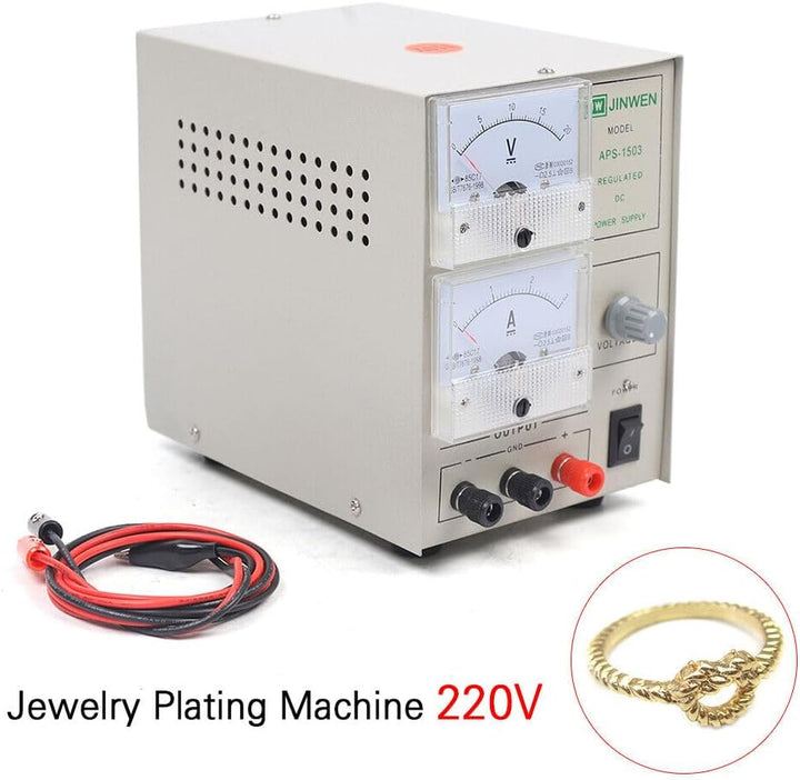 Queeucaer Gold Silber Jewelry Plating Machine Schmuck Galvanik Galvanisier-Gerät 3A 220V,Auswirkunge