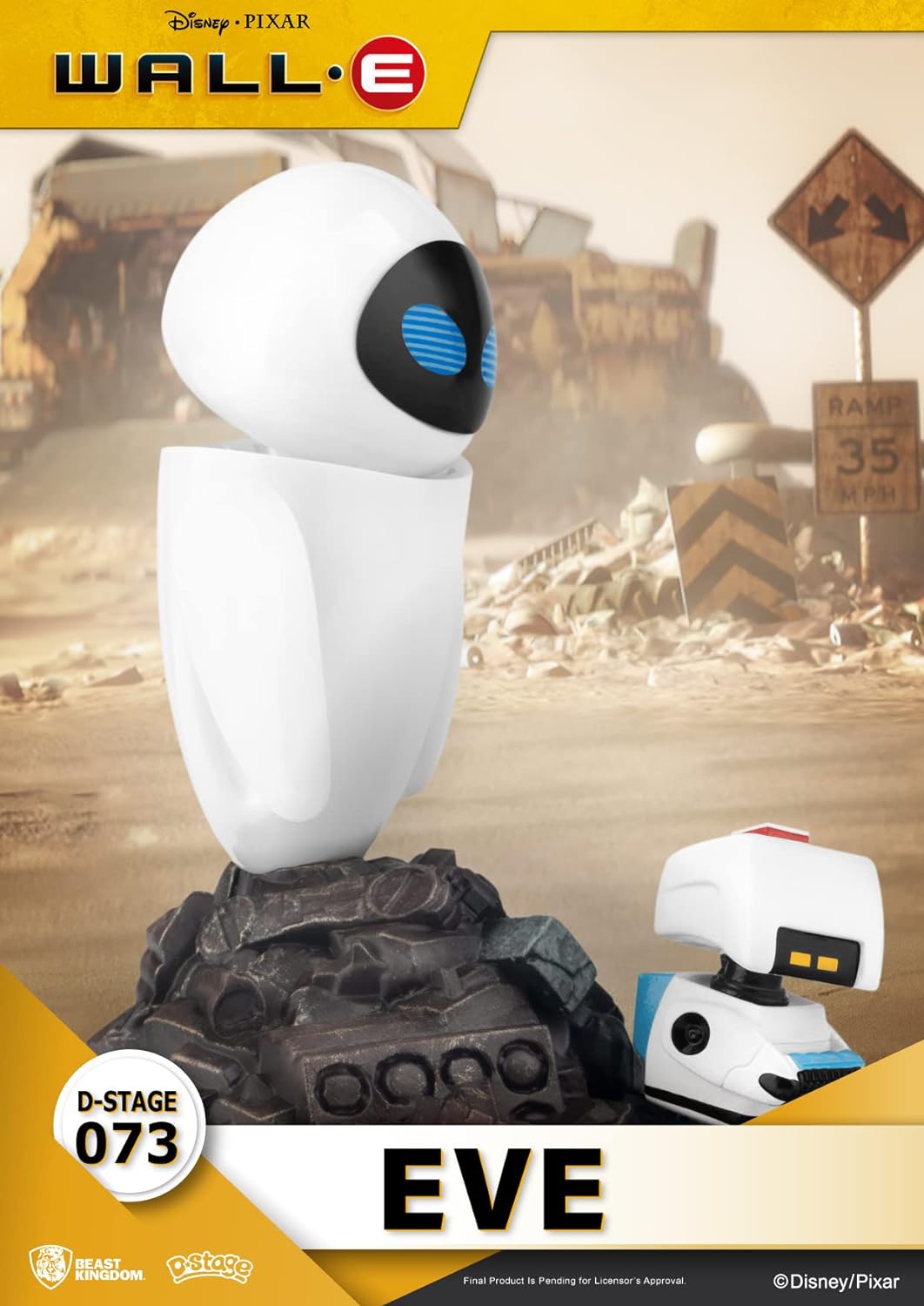 Beast Kingdom - Wall-E Eve Diorama Stage 6 Statue