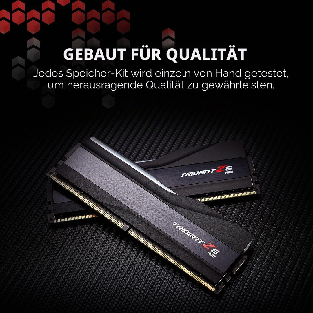 G.Skill Trident Z5 RGB - DDR5 - Kit - 64 GB: 2 x 32 GB - DIMM 288-PIN - 6400 MHz / PC5-51200 - ungep