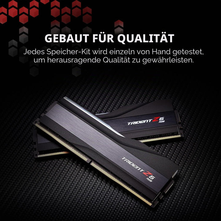 G.Skill Trident Z5 RGB - DDR5 - Kit - 64 GB: 2 x 32 GB - DIMM 288-PIN - 6400 MHz / PC5-51200 - ungep