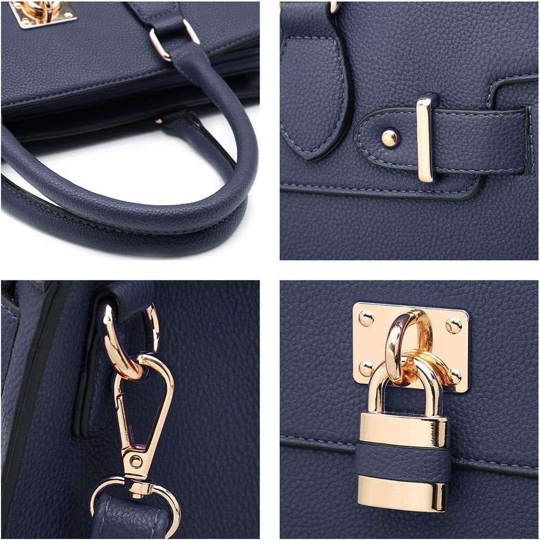 Dasein Women Handbags and Purses Ladies Shoulder Bag Top Handle Satchel Tote Work Bag with Matching