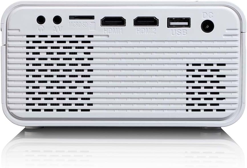 Lenco LPJ-280WH Beamer – 2800 Lumen, Full HD 1080P Unterstützung, Kontrast 3000:1, bis 250cm Bildgrö