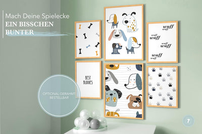 Papierschmiede® Bilder Kinderzimmer Kids Mood Poster Set Best Buddies, Kinderzimmer Bilder Babyzimme