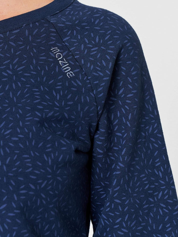 mazine Damen Moon Sweater - Navy/Printed - XL