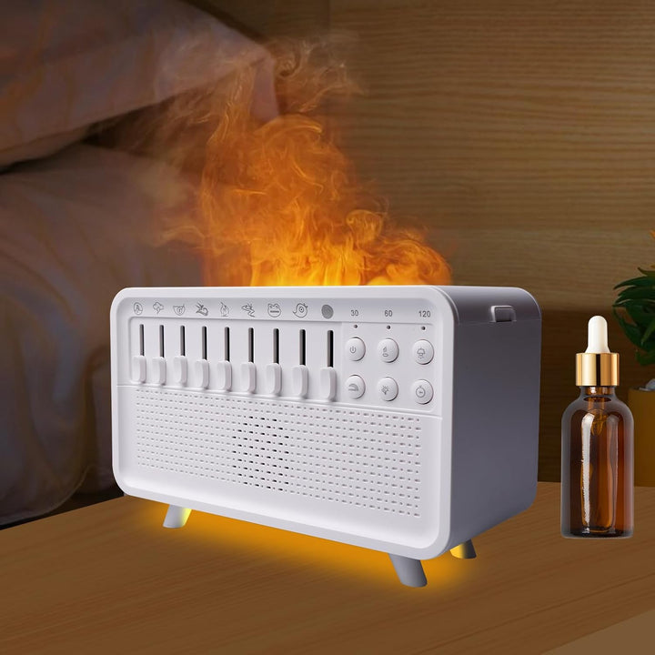 BORDEAG White Noise Night Light Humidifier, Sound Box White Noise Sleep Sound Machine, Portable Slee