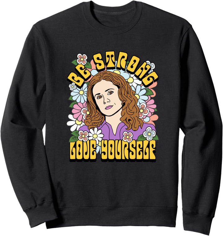 The Office Pam Sein Starke Groovy Blume Sweatshirt