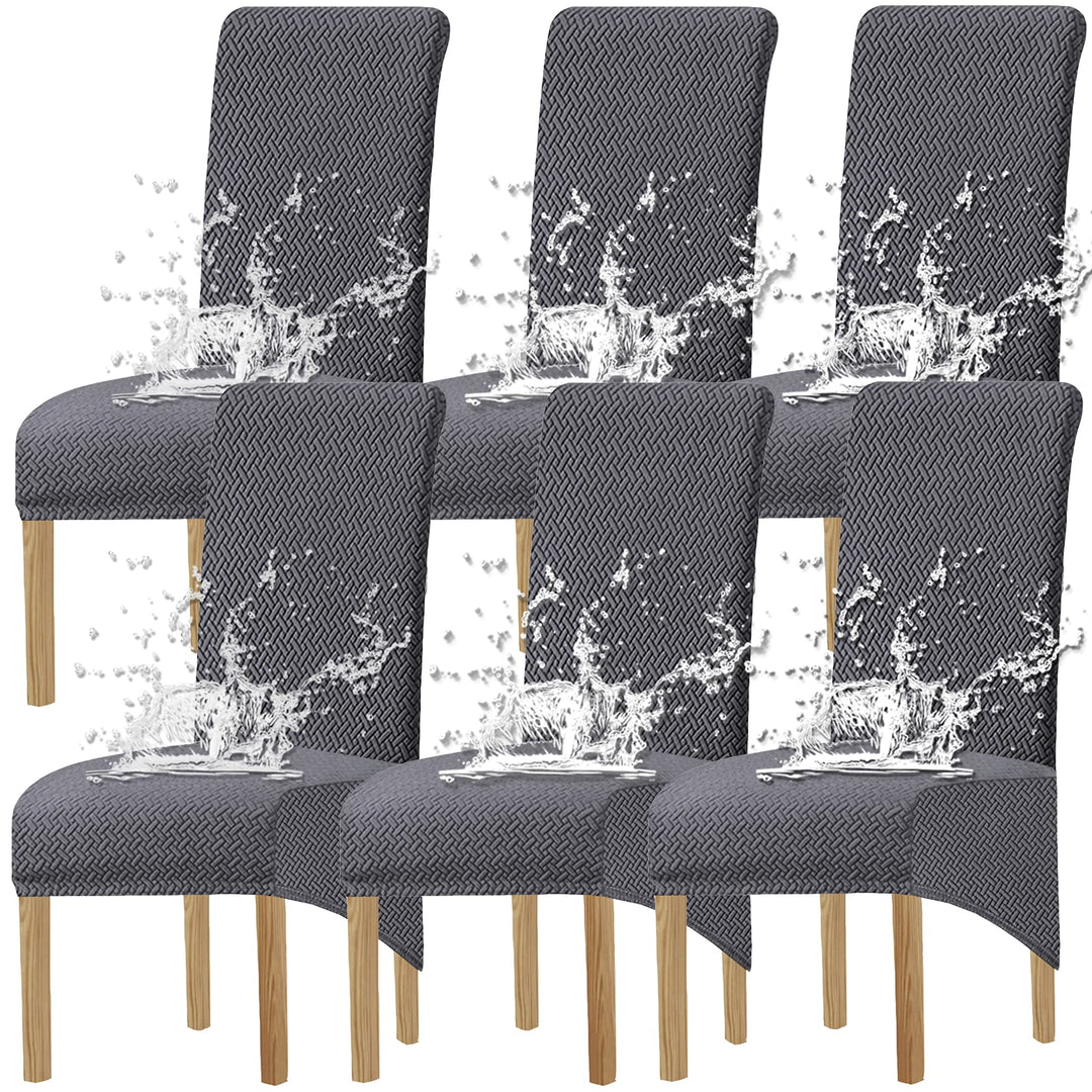 KELUINA XL Stuhlhussen,Universal Stretch Stuhlhussen 2er 4er 6er Set Stuhlbezug für Stuhl Esszimmer