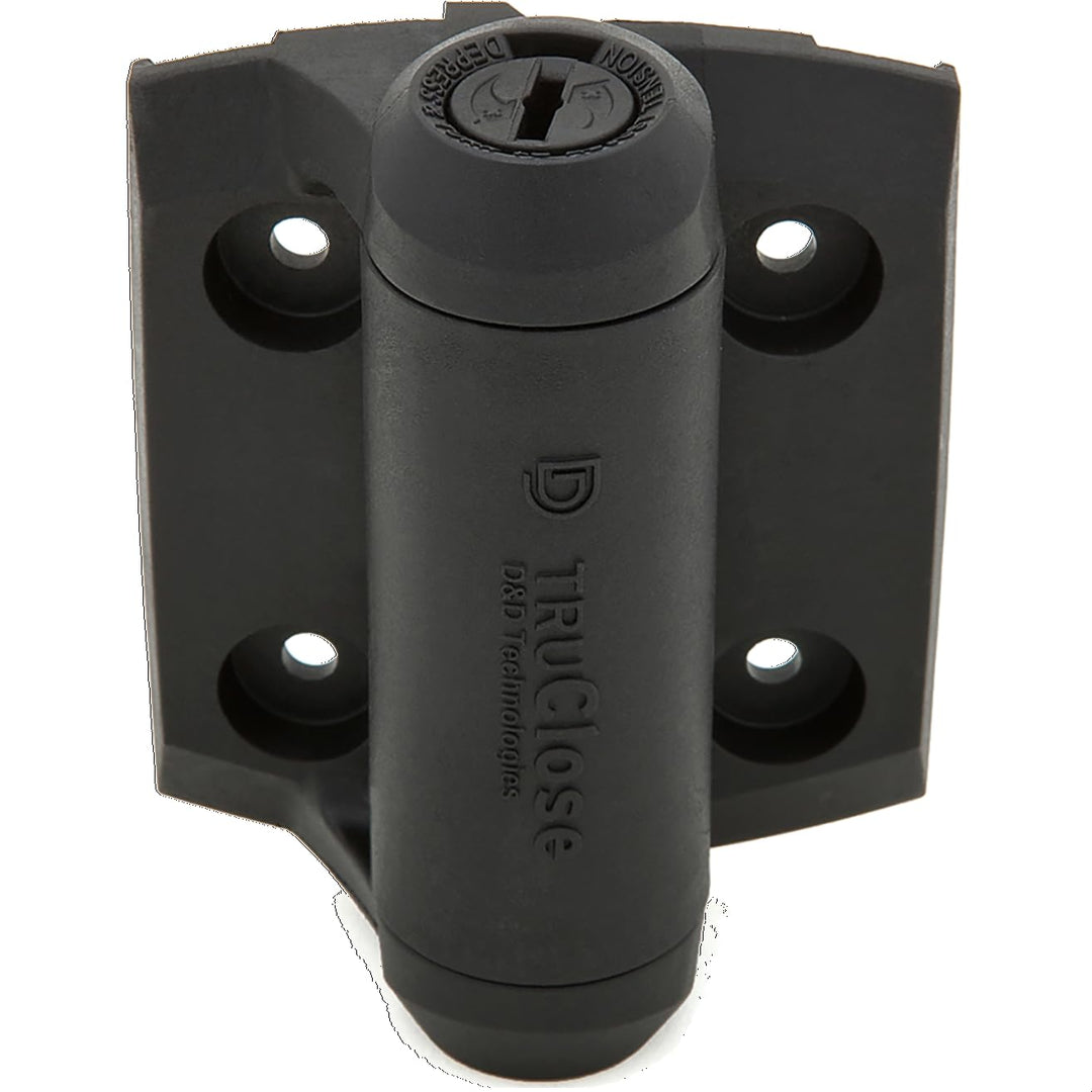 National Hardware N346-206 Truclose schmale Federscharniere, schwarz, Polymer, 2 Stück