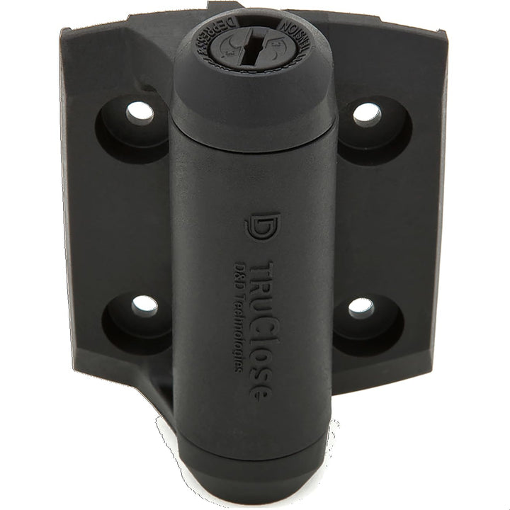 National Hardware N346-206 Truclose schmale Federscharniere, schwarz, Polymer, 2 Stück