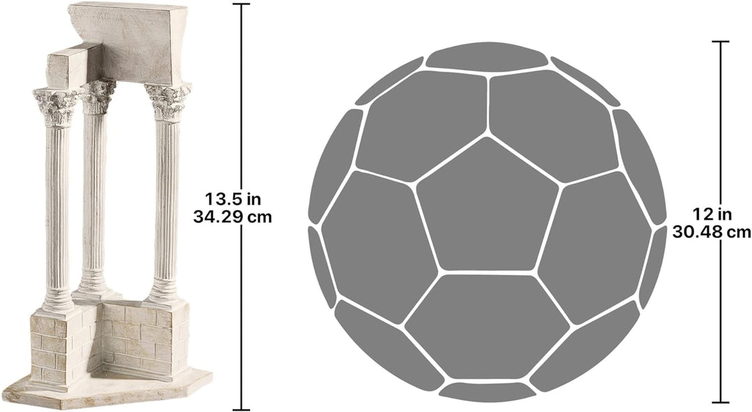 Design Toscano Säule des Vespasian-Tempels (Ecksäule) Corner, Corner