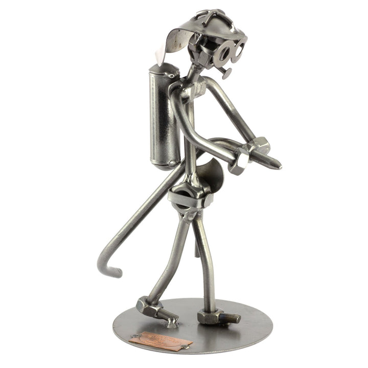 Steelman24 I Schraubenmännchen Feuerwehrmann Mit Schlauch I Made in Germany I Handarbeit I Geschenki