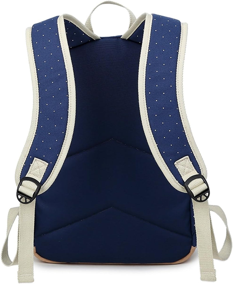 Fashion Mädchen Schulrucksack Damen Canvas Rucksack Teenager Baumwollstoff Schultasche Outdoor Freiz