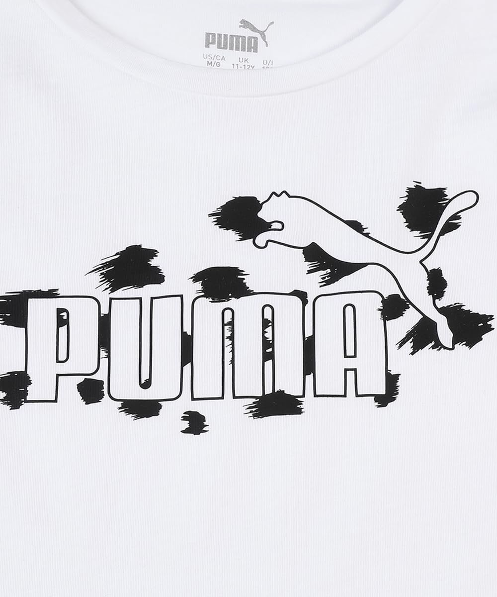 PUMA Unisex Graphic Tee & Leggings Set G Jogginganzug 176 Puma White-puma Schwarz, 176 Puma White-pu