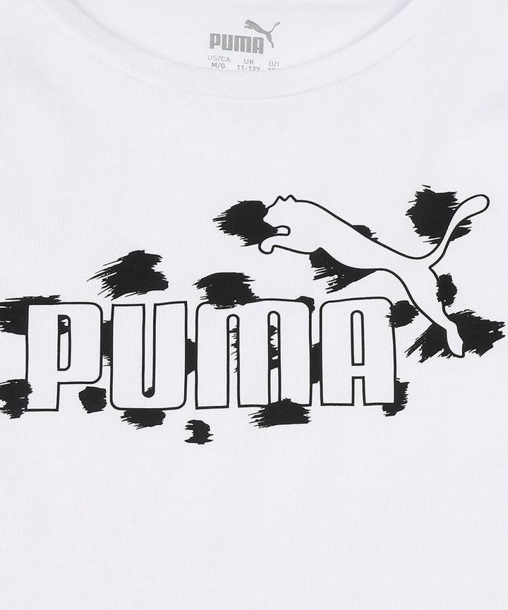 PUMA Unisex Graphic Tee & Leggings Set G Jogginganzug 176 Puma White-puma Schwarz, 176 Puma White-pu