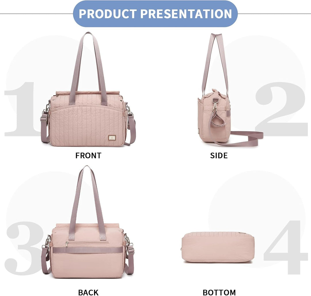 Miss Lulu Wickeltasche für Kinderwagen Wasserdichte Multifunktionale Babytasche mit Kinderwagenhaken