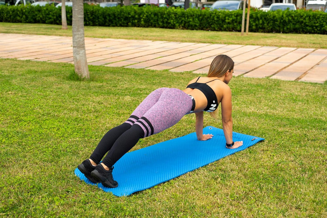 PRO - Extra Polsterung Fitnessmatte. Komfort. Butt Workout, Fitness, Pilates, ABS, Stretching... Gym