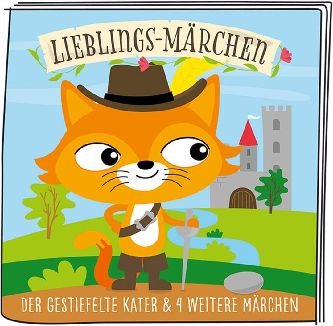 tonies Hörfiguren für Toniebox, 5 Lieblings-Märchen – Der gestiefelte Kater und 4 weitere Märchen, H