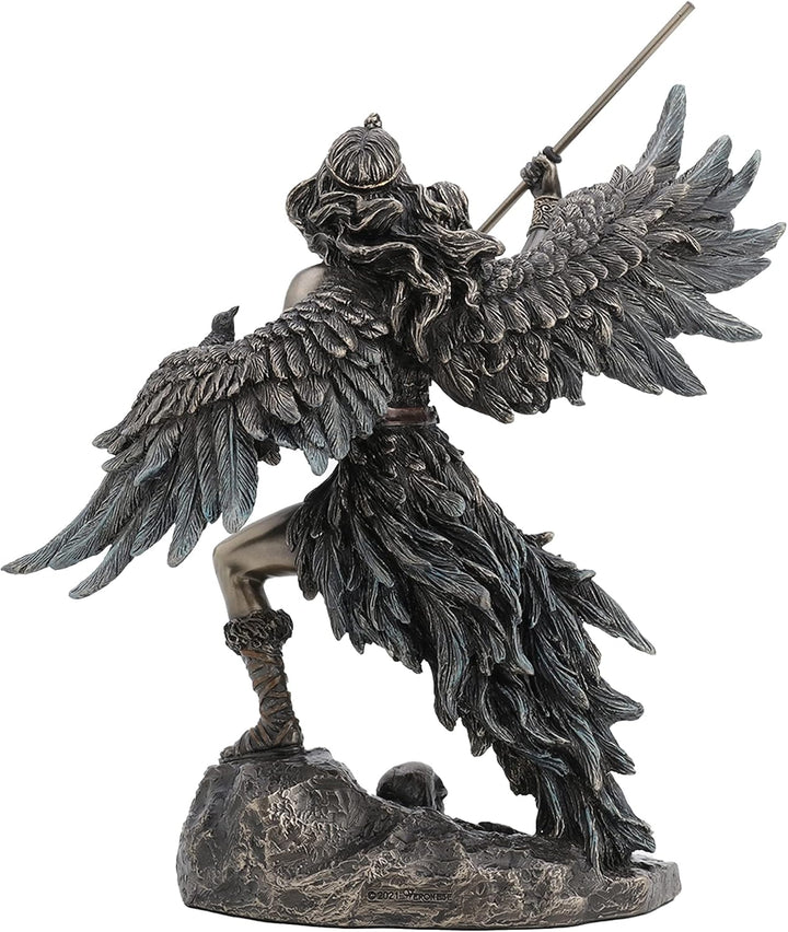 Veronese Design The Morrigan WU77827A4 Statue keltische Phantomkönigin, Göttin der Schlacht, Bronze-