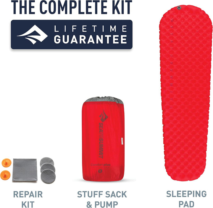 Sea to Summit Comfort Plus Insulated Air Isomatte Luftmatratze Standard-Grösse Rot, Standard-Grösse