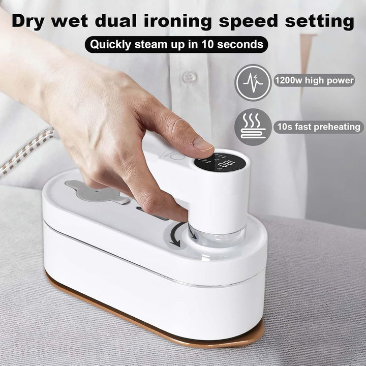 Colexy Dampfbügeleisen, Hand-Dampfbügeleisen, Reisebügeleisen mit LED-Display, Bügelmaschine, Hemden