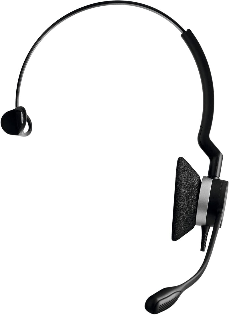 Jabra Biz 2300 Quick Disconnect UC On-Ear Mono Headset - Unified Communications Certified Noise-canc