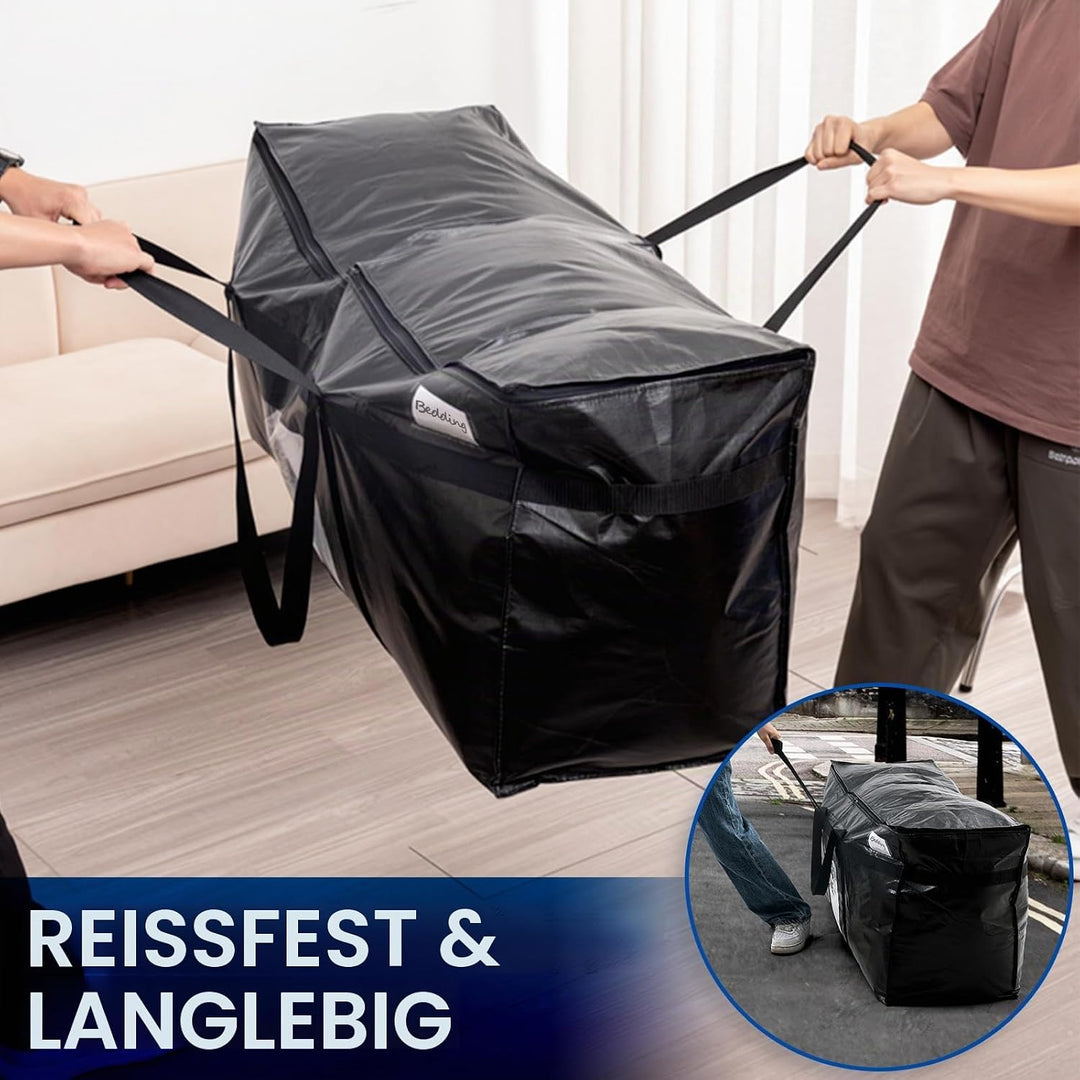 TAILI Extra grosse Umzugstasche mit Reissverschlüssen für den Umzug, Lagerung Kleidung Bettwäsche Be
