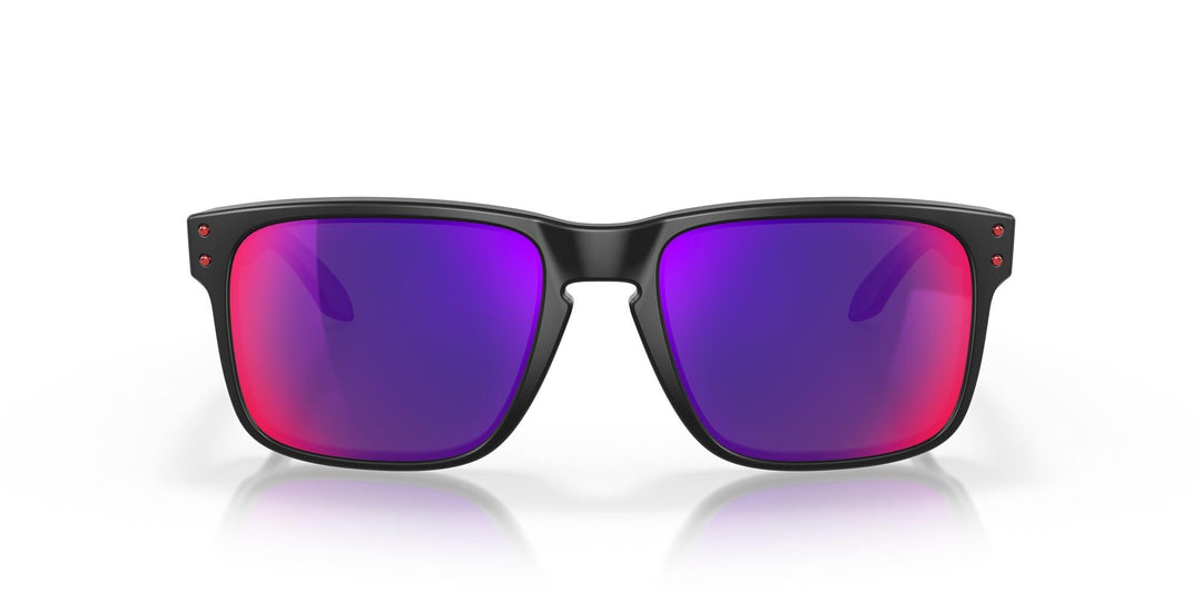 Oakley Sonnenbrille Holbrook W/Warm Matte Black / Positive Red Iridium, Matte Black / Positive Red I