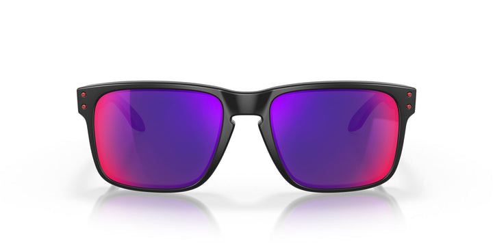Oakley Sonnenbrille Holbrook W/Warm Matte Black / Positive Red Iridium, Matte Black / Positive Red I