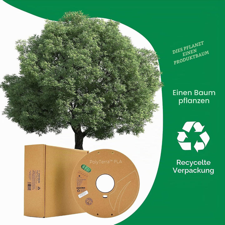 Polymaker PolyTerra PLA+ Grün - 1.75mm - 1kg Grün 1,75mm, Grün 1,75mm