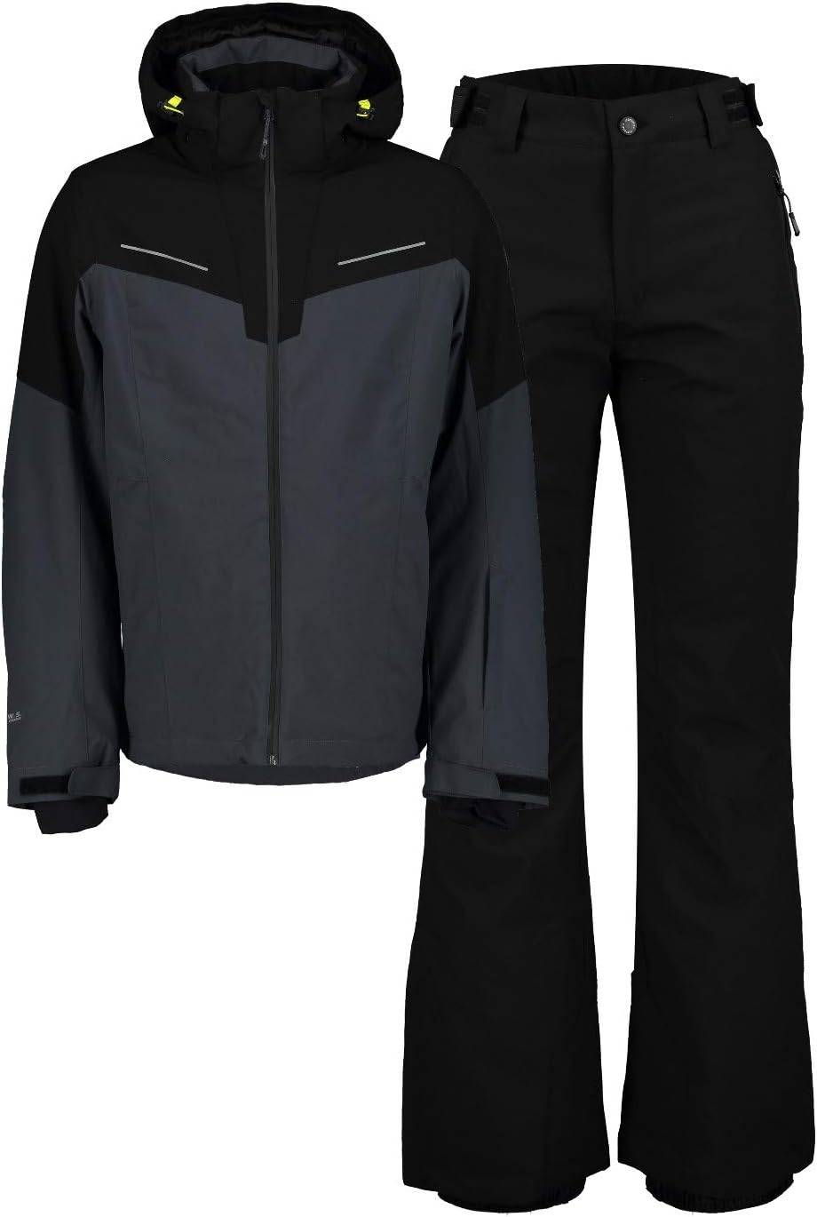 Icepeak Skianzug Herren Wasserdicht Schwarz 56, Schwarz 56