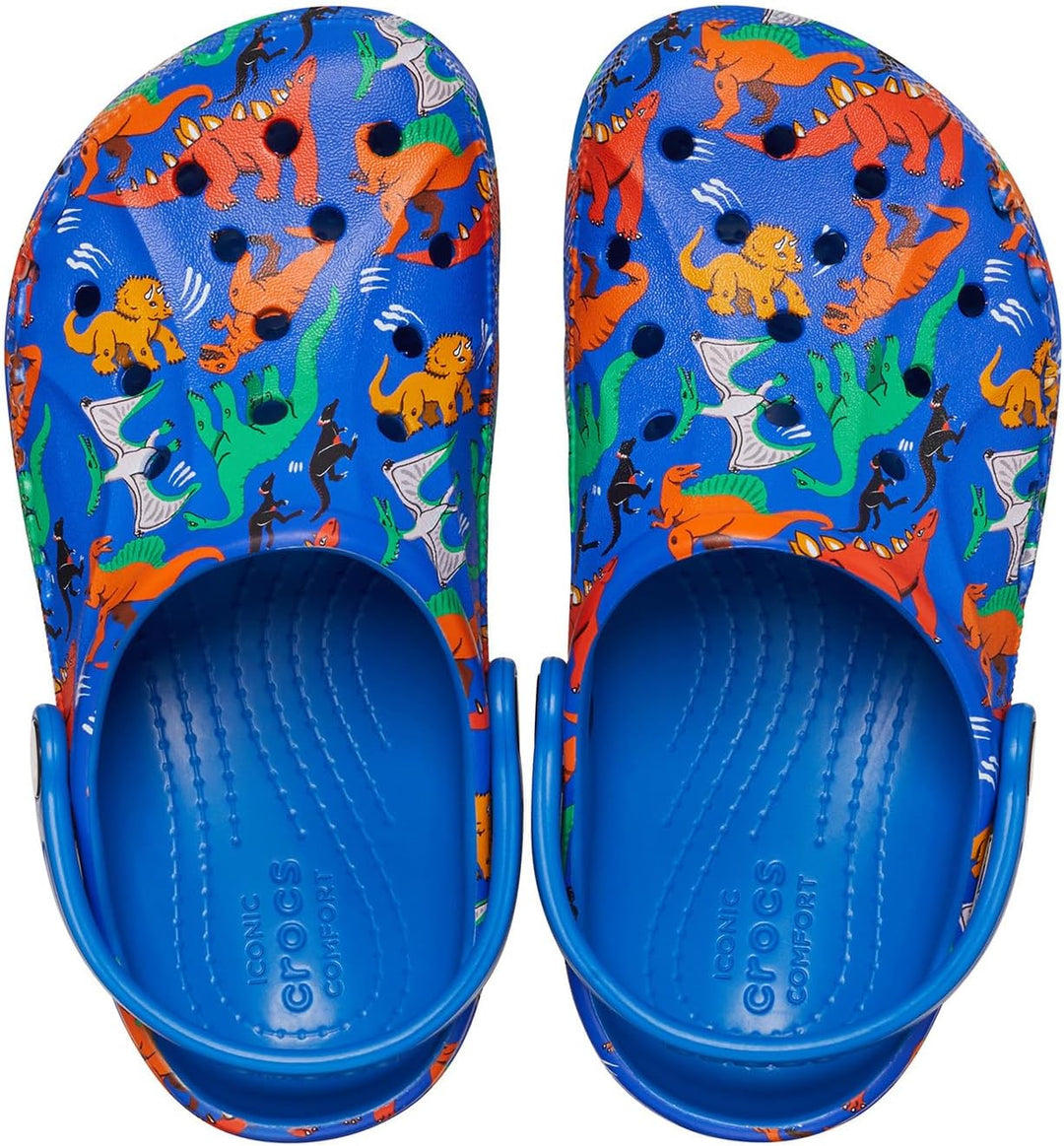Crocs Unisex Kinder Baya Graphic Clog K Holzschuh 34/35 EU Printed Bright Cobalt, 34/35 EU Printed B