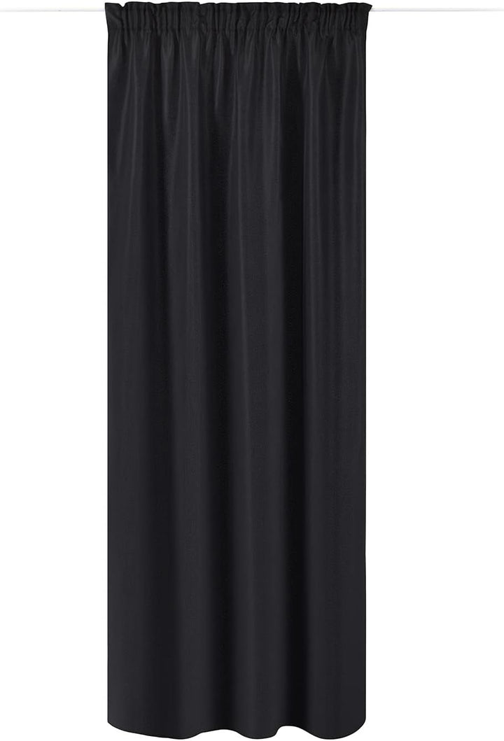 JEMIDI Vorhang blickdicht 140x250cm - Gardine mit Kräuselband Universalband - 100% Polyester Schal l