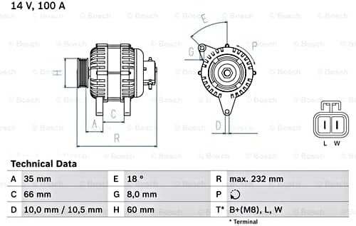 BOSCH 0986048340 Generator