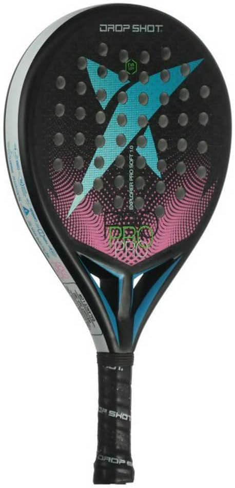 DROP SHOT Paddelschaufel Explorer Weich 1,0 2022. Kern: Eva Soft. Rahmen: Kohlenstoff. Gesichter: Ko