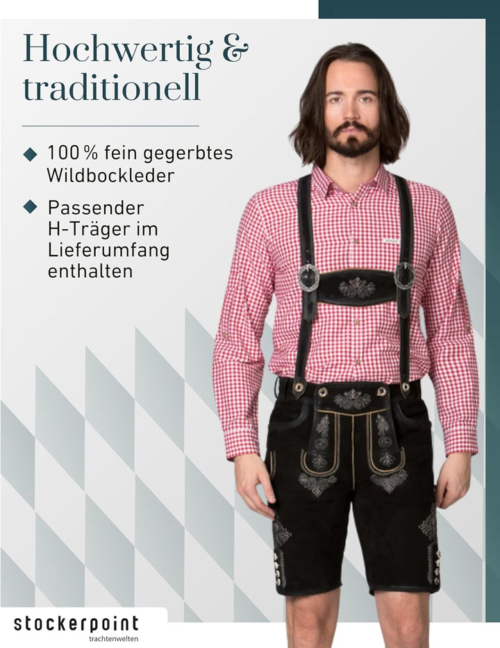 Stockerpoint Herren Hose 46 Schwarz Gespeckt, 46 Schwarz Gespeckt