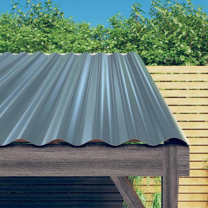 Tidyard 12 STK. Dachpaneele Dachpfannen Profilblech Trapezblech Dachblech Stahlblech Trapezbleche Da