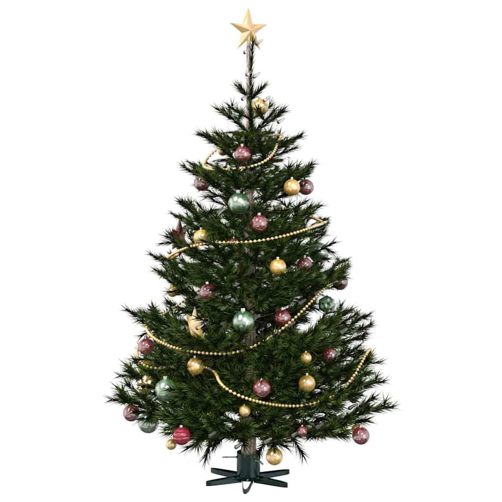 vidaXL Weihnachtsbaumständer 1.73 Grün 49 x 49 x 15,5 cm Stahl, Stylischer sternförmiger Weihnachtsb