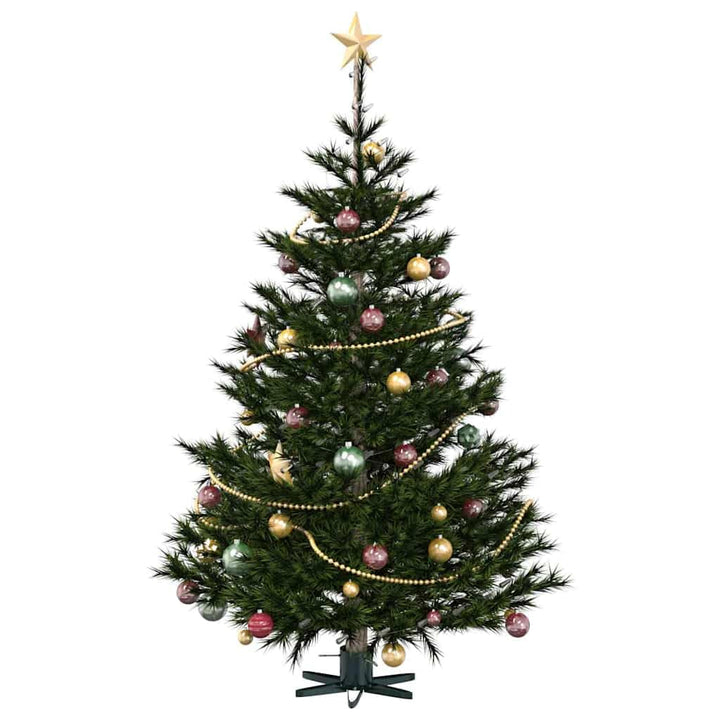 vidaXL Weihnachtsbaumständer 1.73 Grün 49 x 49 x 15,5 cm Stahl, Stylischer sternförmiger Weihnachtsb