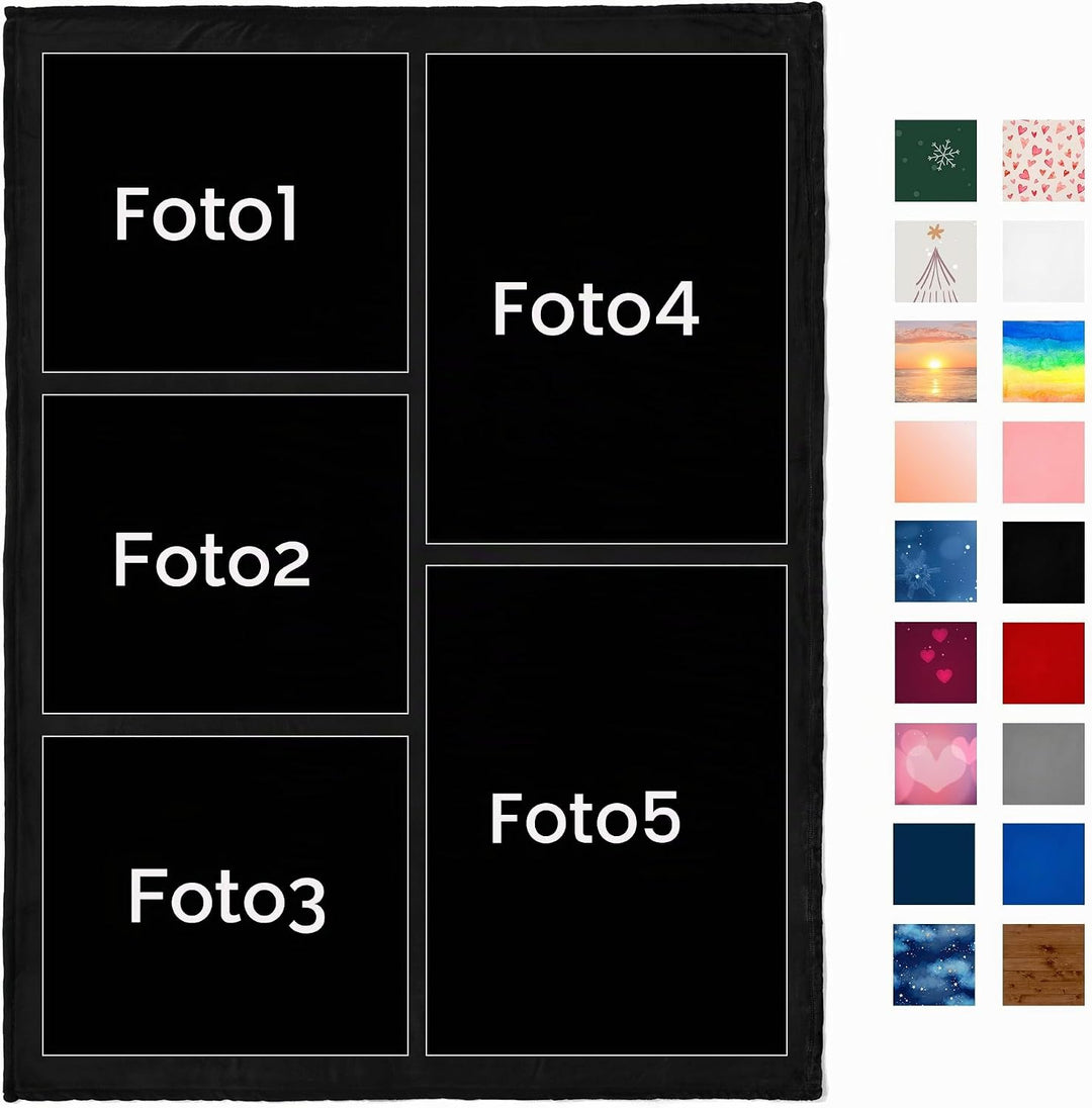Easycosy Personalisierte Decke mit Foto - Made in Germany - wärmere Fotodecke selbst gestalten Kusch