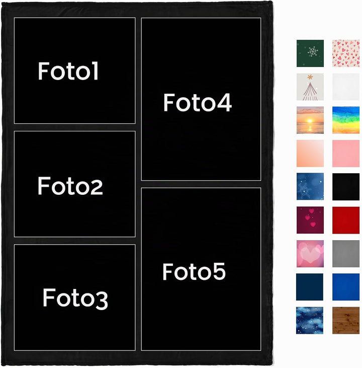 Easycosy Personalisierte Decke mit Foto - Made in Germany - wärmere Fotodecke selbst gestalten Kusch