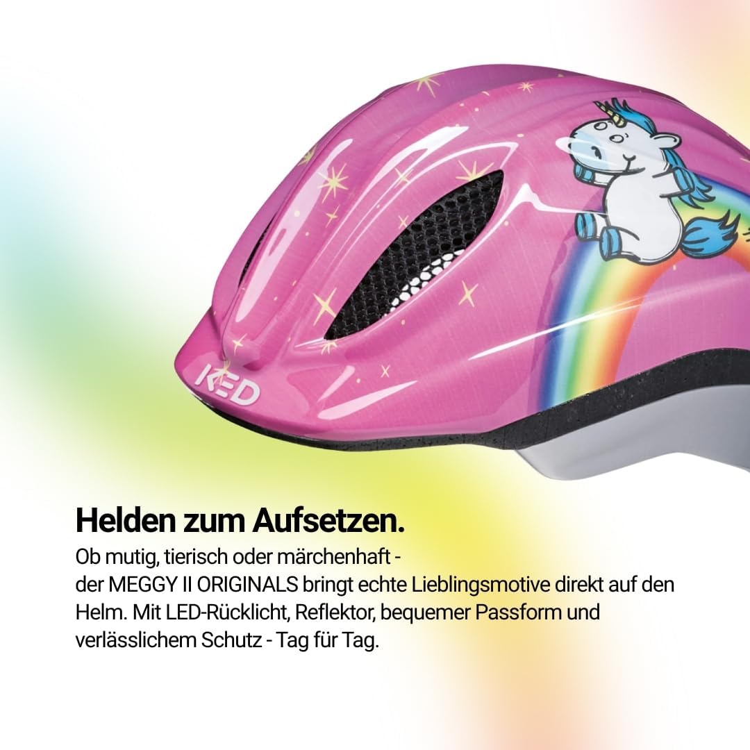 KED Kinderhelm Meggy II Originals 52-58 cm Unicorn, 52-58 cm Unicorn