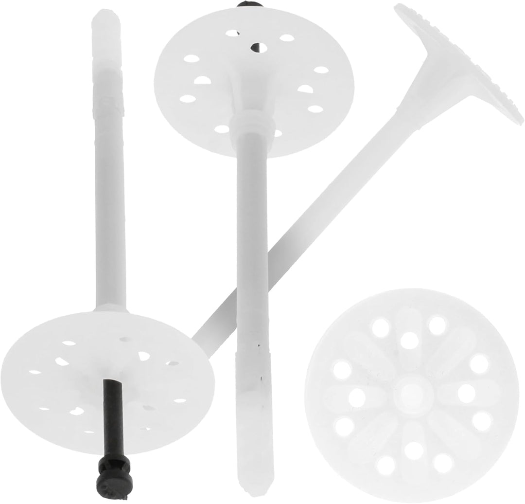 KLIMAS® Tellerdübel 100 Stück LTX ∅ 10 mm x 220 mm Dämmstoffdübel mit Kunststoffnagel Gelocht | Styr