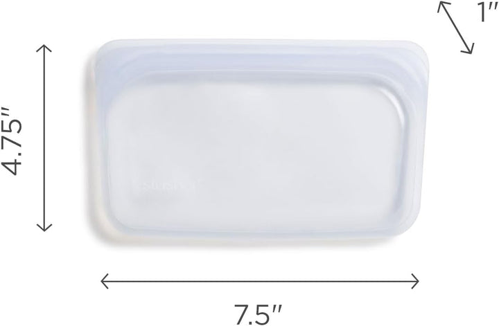 Stasher Bag Premium Silikonbeutel wiederverwendbar für Lebensmittel, Snack-Beutel, Blau, Dauerhaft,