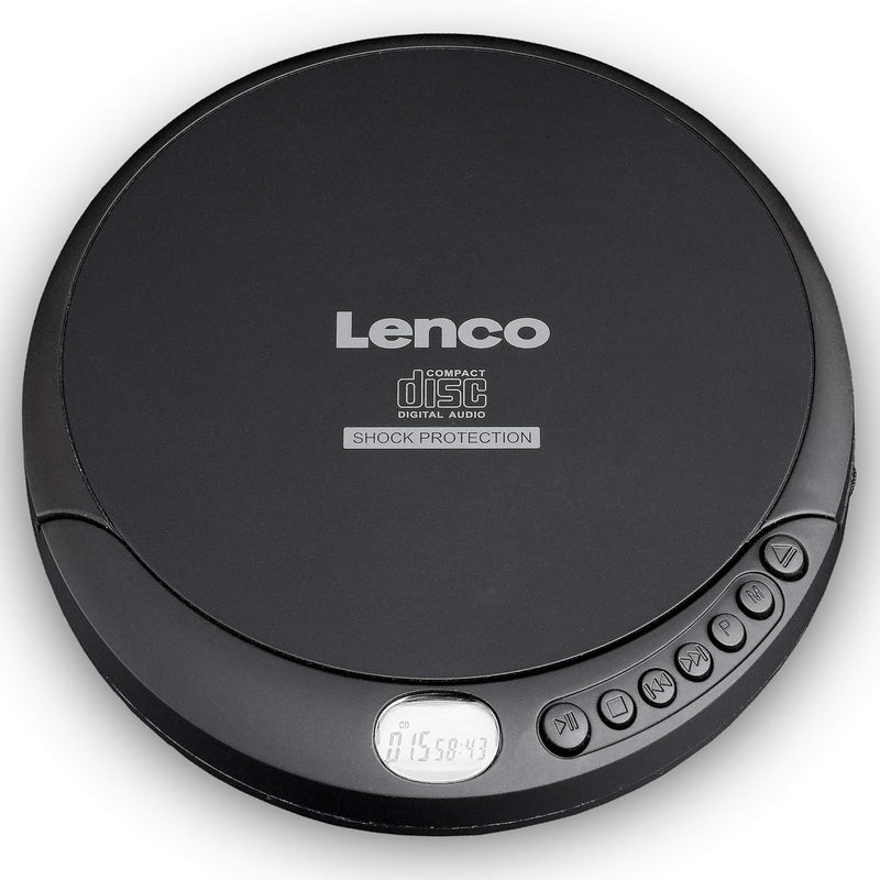 Lenco CD-Player CD-200 Discman mit LCD-Display - Batterie- und Netzfunktion - Hörbuchfunktion - Inkl