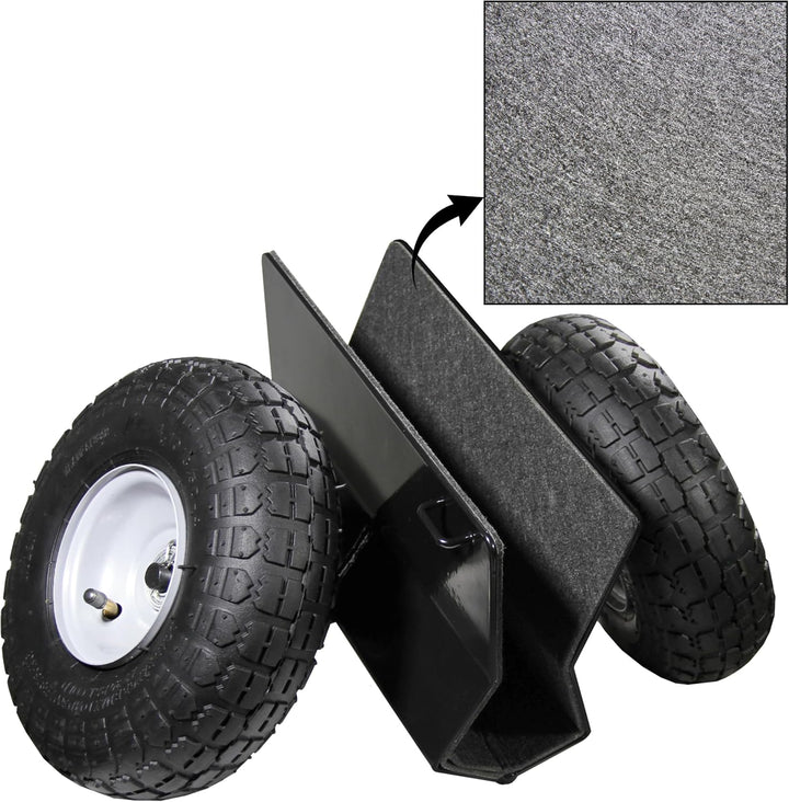 Plattenroller Plattenwagen mit Handgriff, 275kg Tragkraft, klappbar, Klemmwagen für Türen, Holz und-