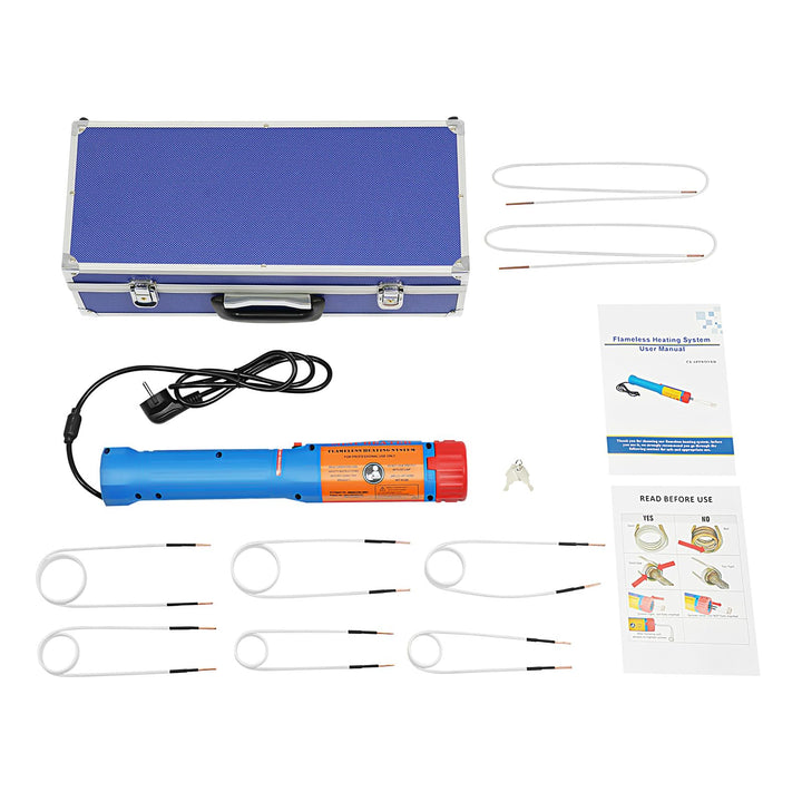 Magnetischer Induktionsheizgerät, 1100W Flameless Induction Heater mit 6 Heizspulen, Induktionsheizg