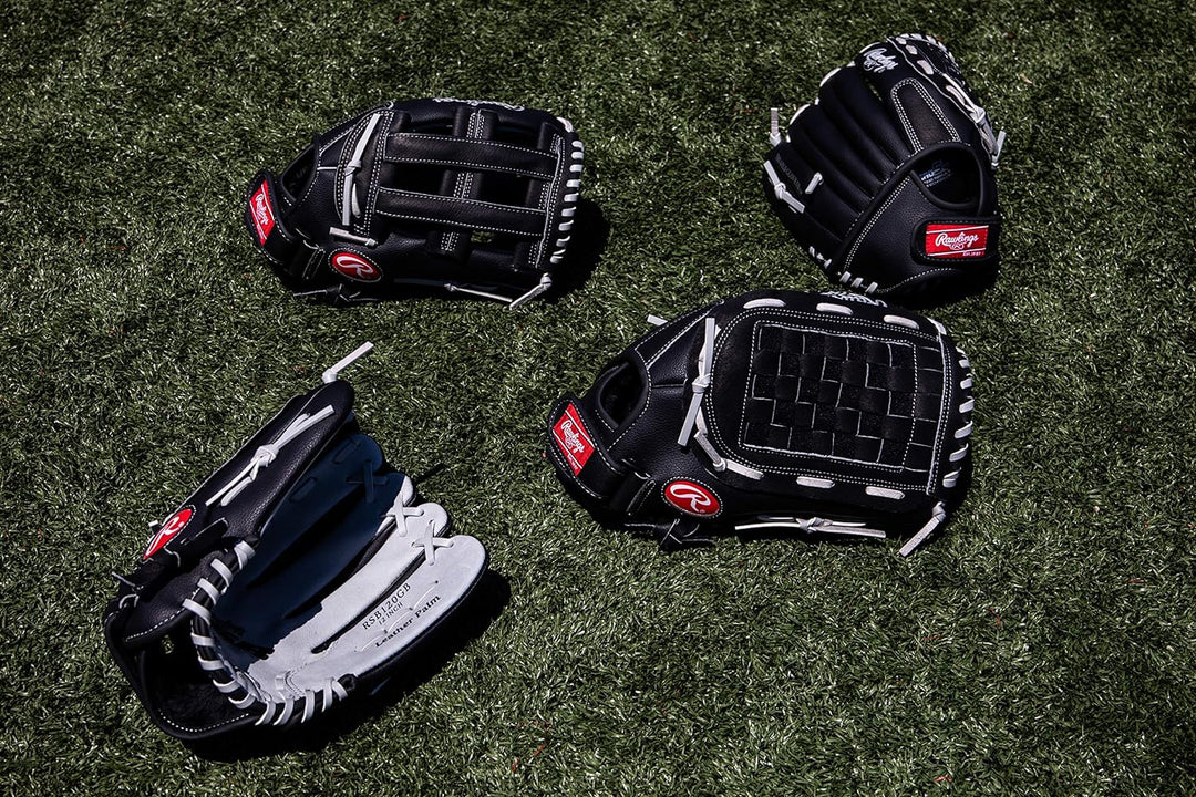 Rawlings RSB Erwachsene Slowpitch Softball Glove Serie Rechte Hand Wurf 33 cm – Korbgeflecht schwarz