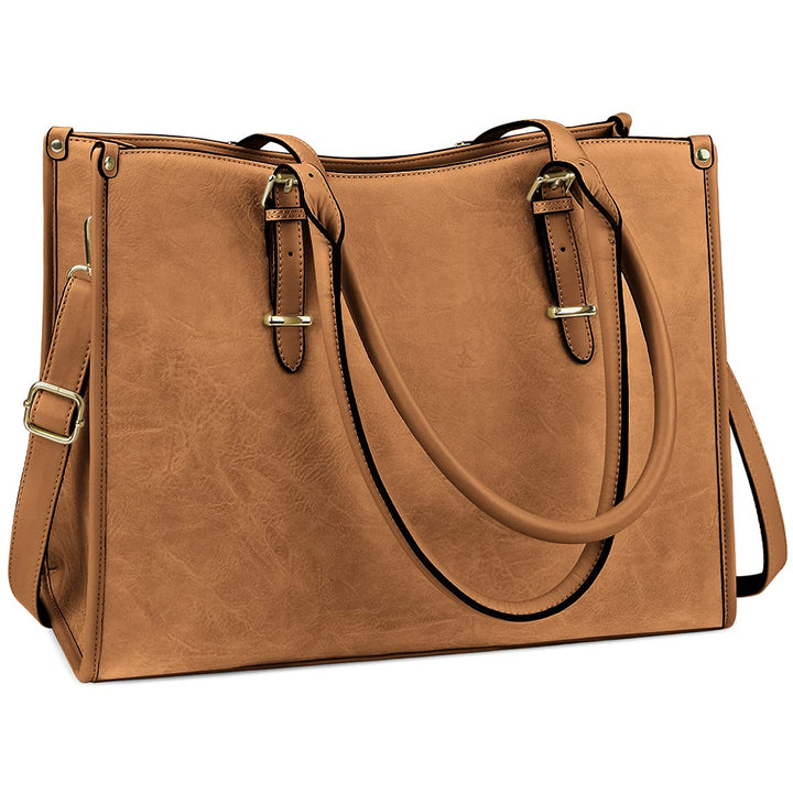 NUBILY Handtasche Damen Shopper Damen Gross Umhängetasche Laptoptasche 15.6 Zoll PU Leder Aktentasch