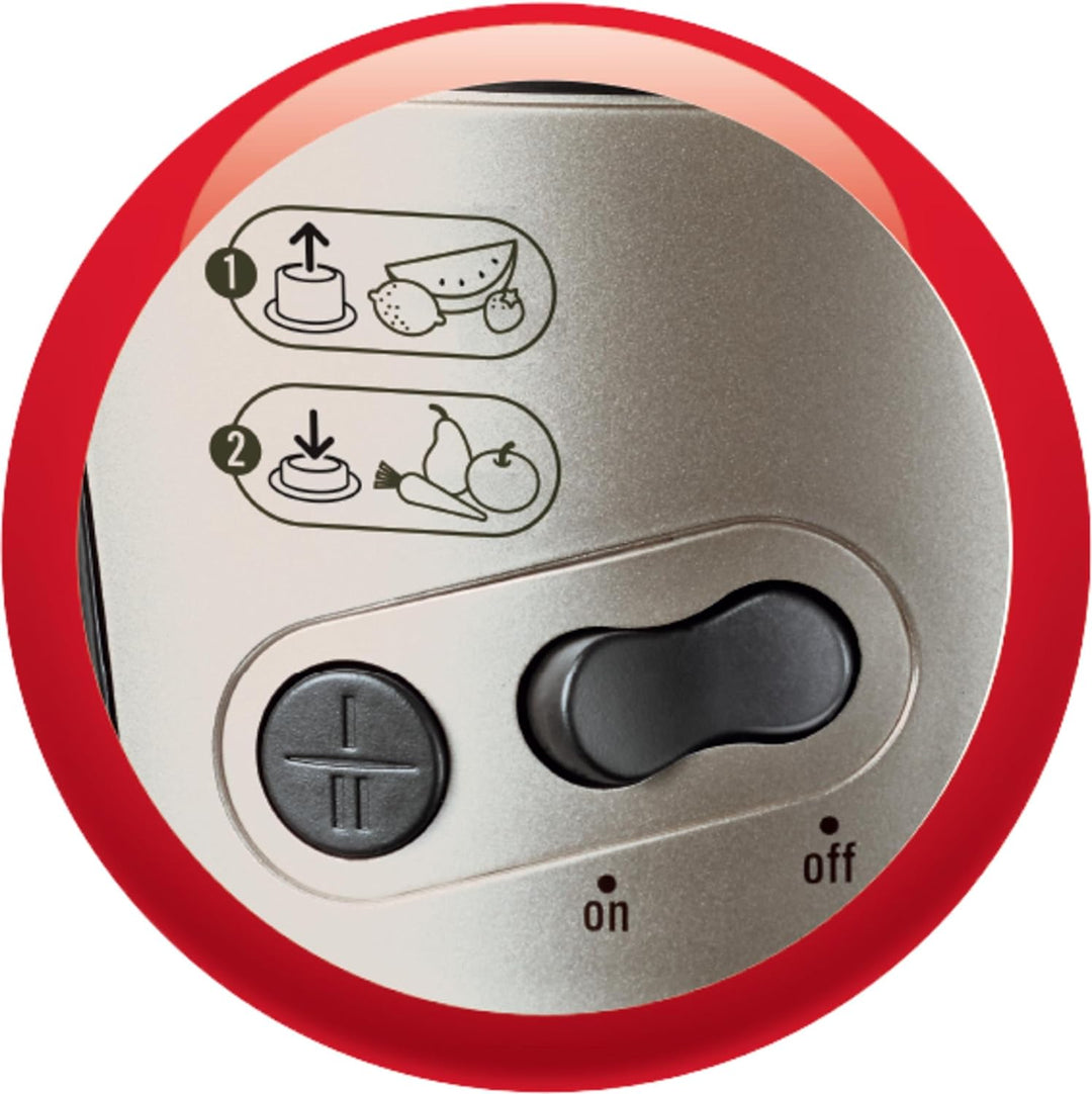 Moulinex JU385H Entsafter und Zitruspresse Elea Duo | 300 Watt | 2 Geschwingigkeitsstufe | schwarz /